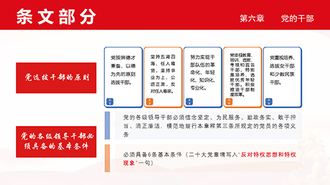 最新二十大《中国共产党章程》PPT课件党章学习培训课件第42张图-蚂蚁素材网