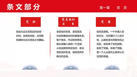 最新二十大《中国共产党章程》PPT课件党章学习培训课件第34张图-蚂蚁素材网