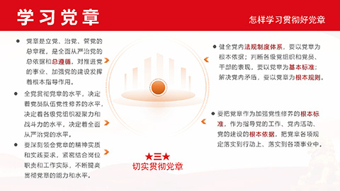 最新二十大《中国共产党章程》PPT课件党章学习培训课件第53张图-蚂蚁素材网