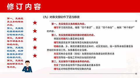 最新二十大《中国共产党章程》PPT课件党章学习培训课件第20张图-蚂蚁素材网